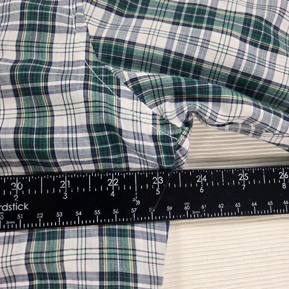 Vintage Wrangler Western Green‎ Plaid Pearl Snap Button Up Shirt Men's Size XL - Picture 4 of 7